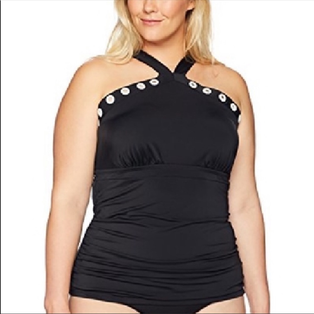 Coastal Blue Tankini Swim Top